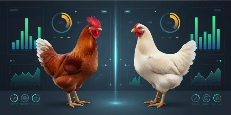 Biểu đồ so sánh phong cách thi đấu của hai chiến kê.