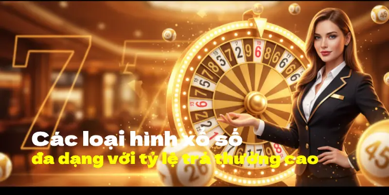 Các loại hình xổ số đa dạng với tỷ lệ trả thưởng cao